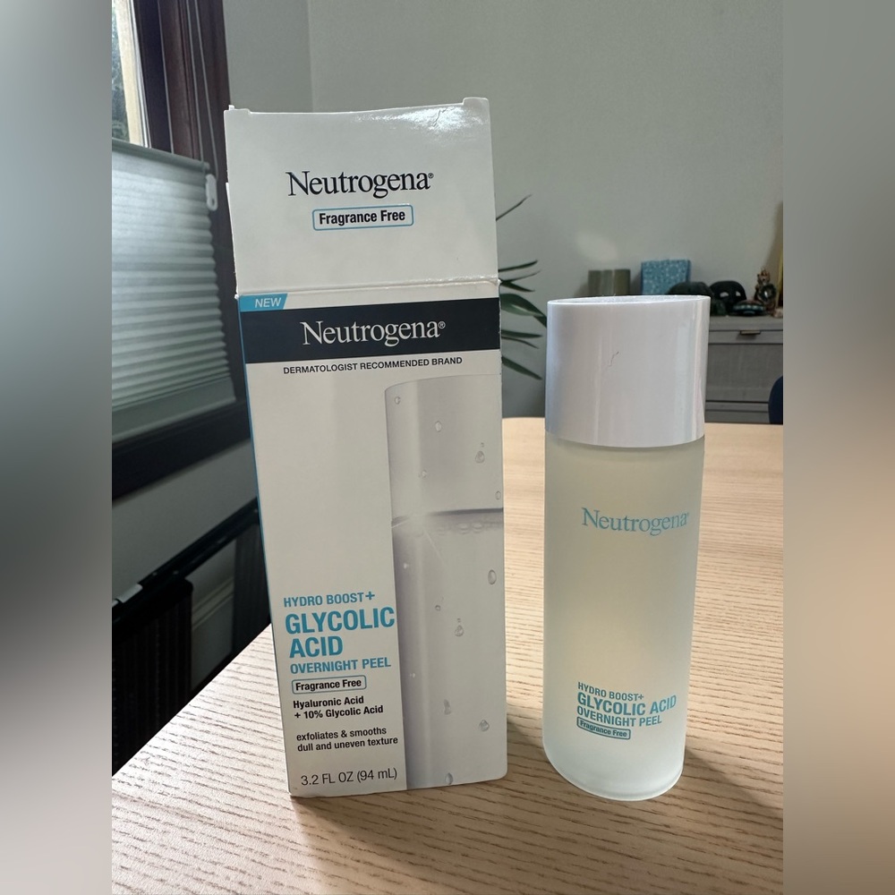 Neutrogena Hydro Boost+ Glycolic Acid Overnight Peel 3.2 oz New